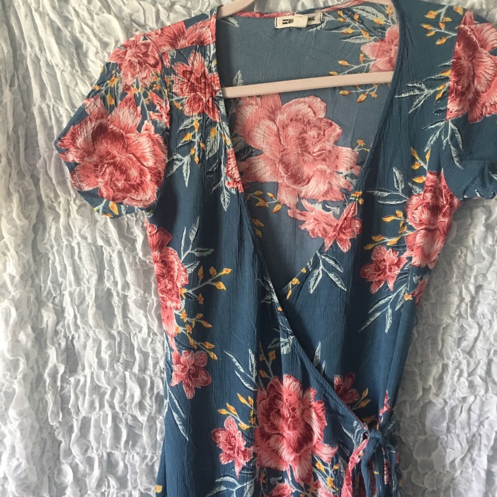 Billabong Floral Wrap Dress